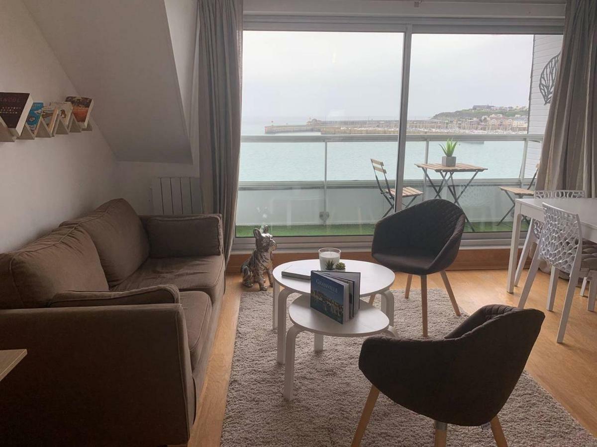 Un Balcon Sur La Mer, Acces Direct A La Plage Granville Buitenkant foto