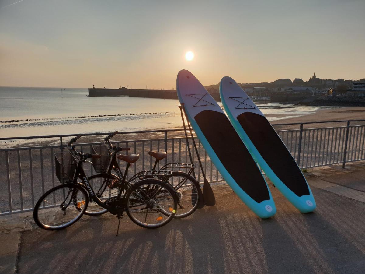 Un Balcon Sur La Mer, Acces Direct A La Plage Granville Buitenkant foto