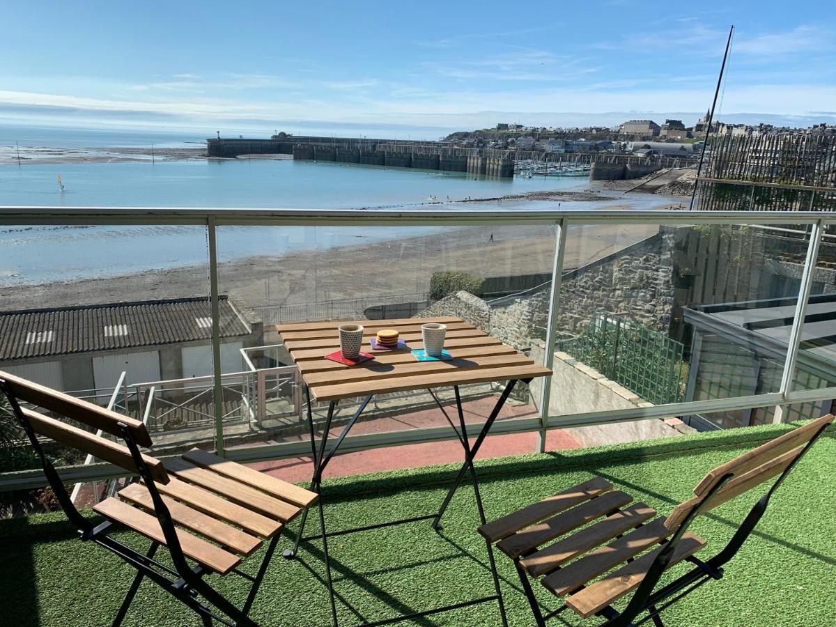 Un Balcon Sur La Mer, Acces Direct A La Plage Granville Buitenkant foto