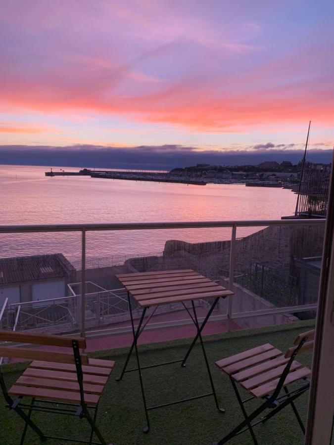 Un Balcon Sur La Mer, Acces Direct A La Plage Granville Buitenkant foto